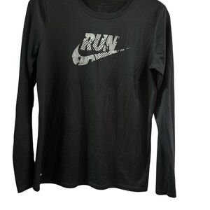 Nike Dri-FIT Black Crew Neck Tee